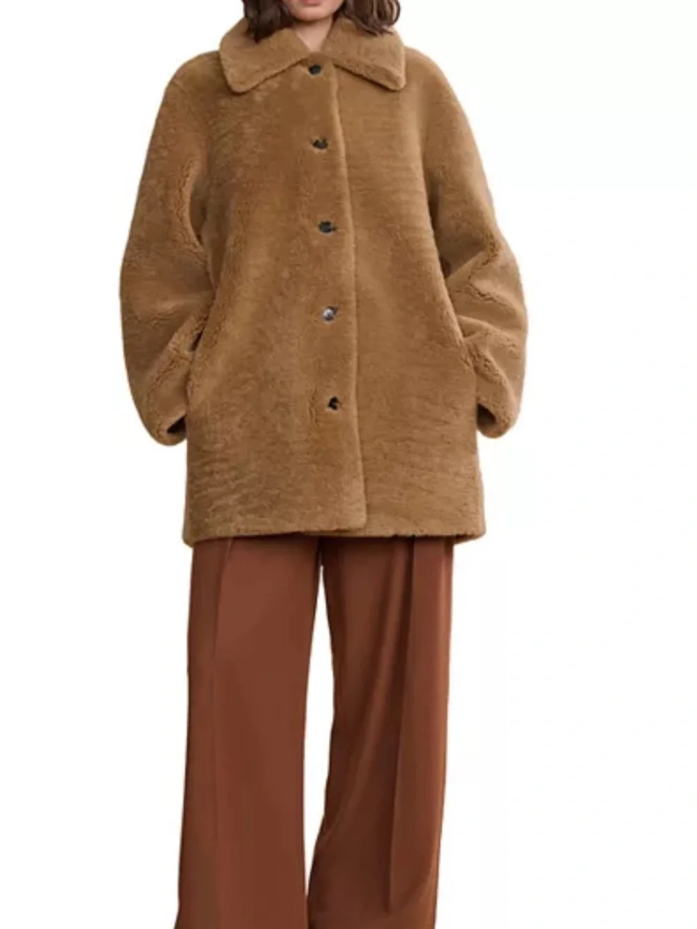 Jenni Kayne Aurora Reversible Shearling Coat size XS